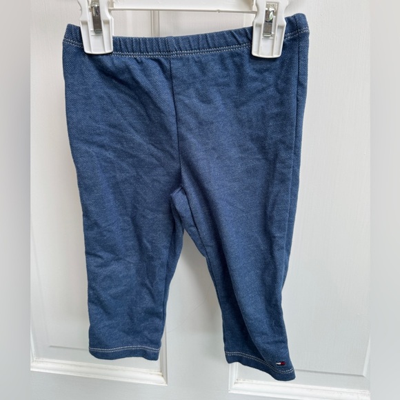 Tommy Hilfiger 3T Girls Blue Capri Jeggings Leggings Pants - Picture 1 of 5